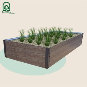 Podwyższona Grządka GPPS – Brązowa 150x75x30 cm – Klasika Garden