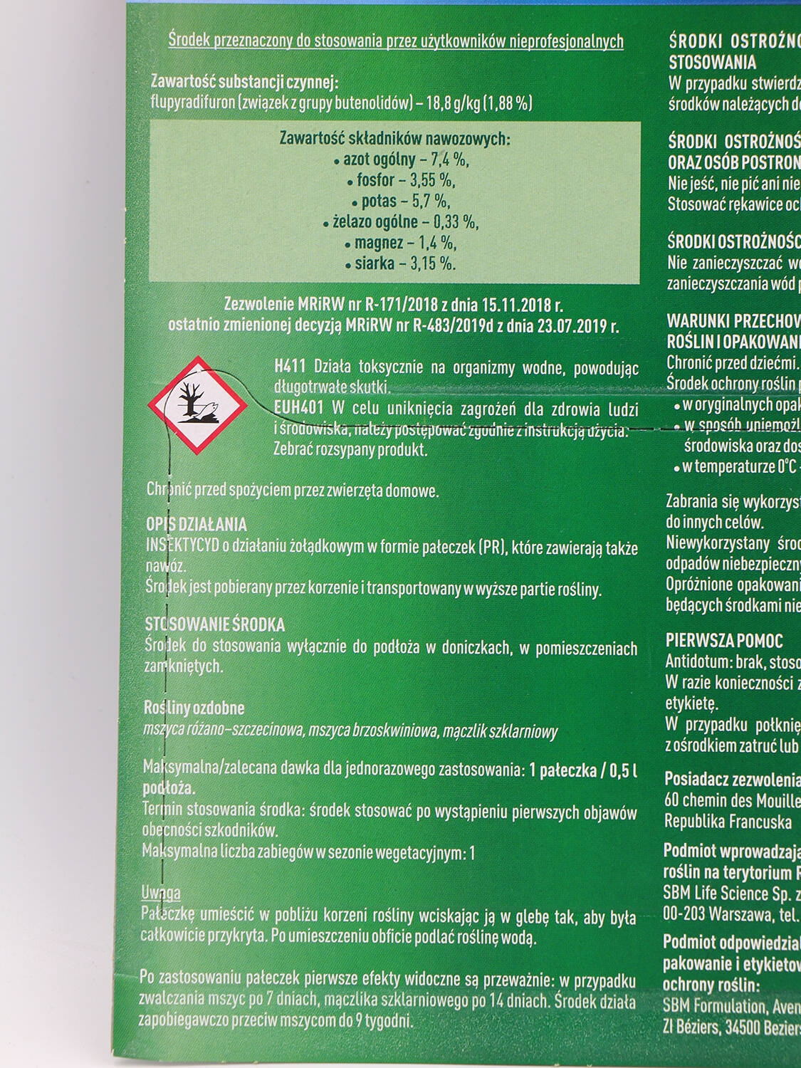 Sanium Pin – Pałeczki 2w1 – Na Szkodniki + Nawóz – 2 g Protect Garden