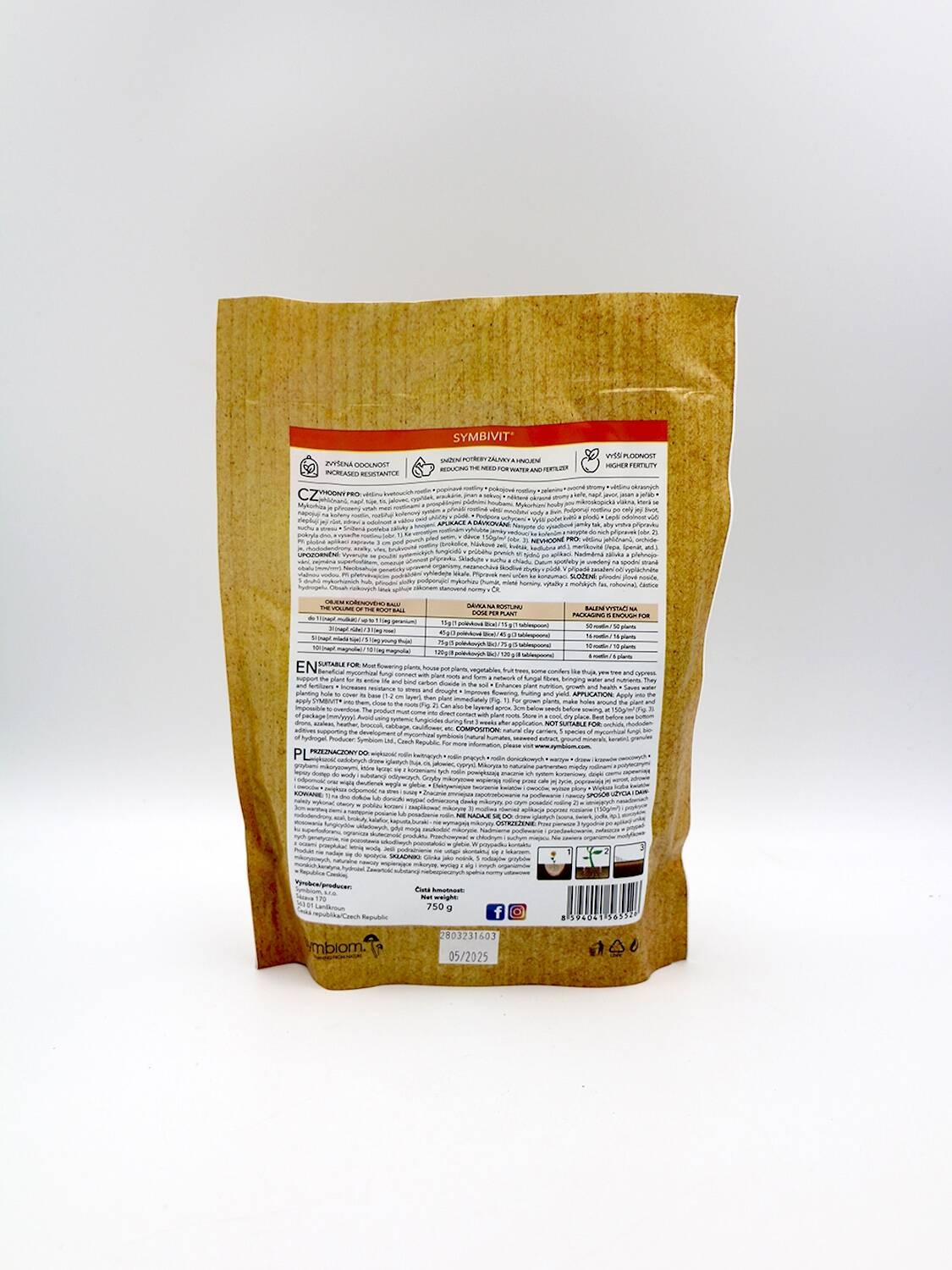 Mikoryza Symbivit – Uniwersalna – 750 g Symbiom